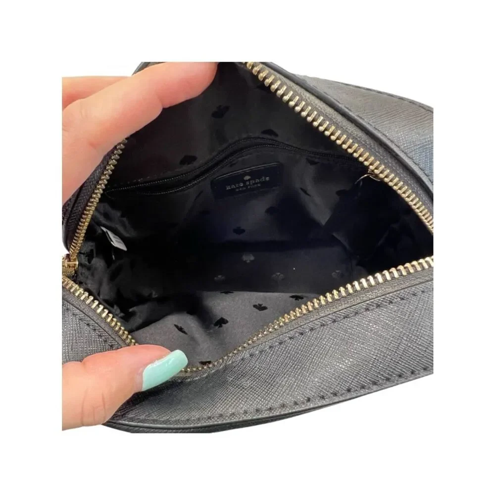 Kate Spade Newbury Lane Commie Small Crossbody Saffiano Leather Black